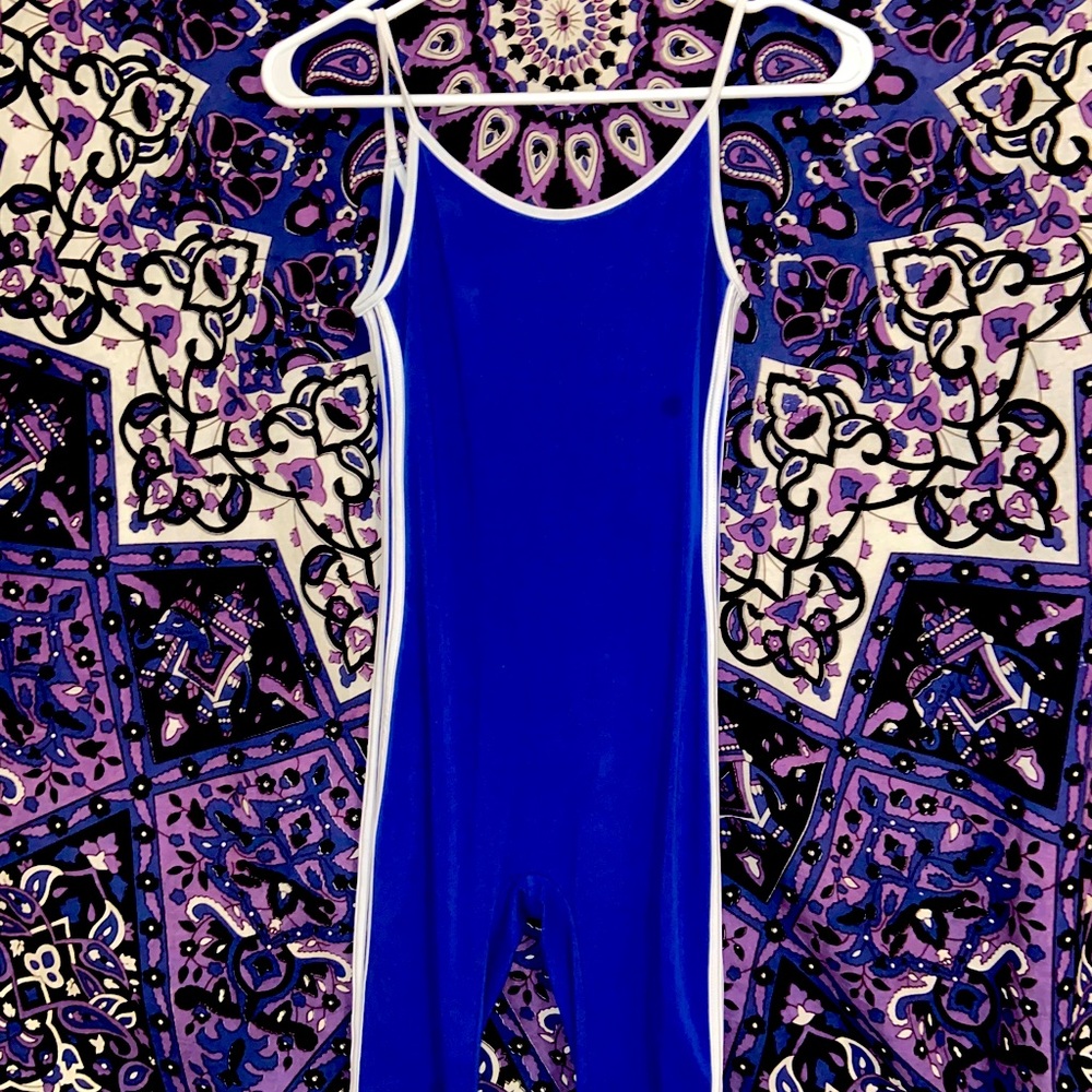 Blue Casual Jumpsuit